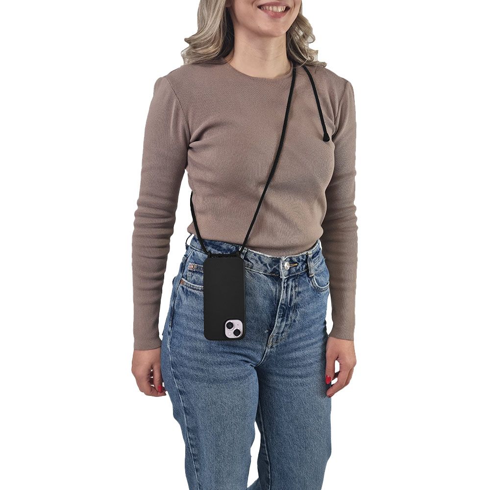 Θήκη Σιλικόνης με Κορδόνι CarryHang Sonique Samsung Galaxy A17 5G Μαύρο