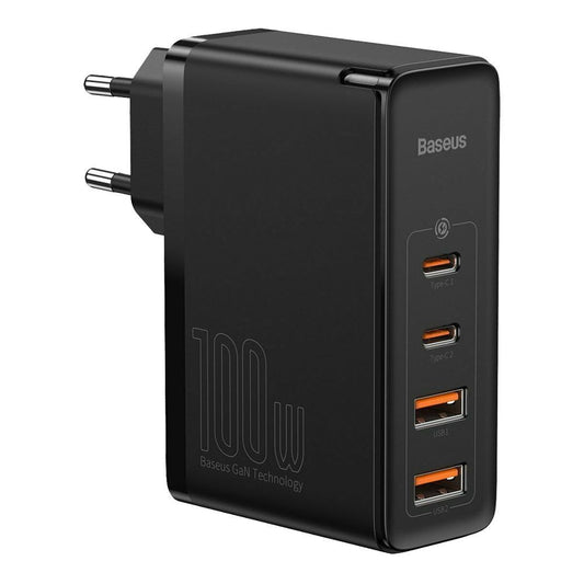 Φορτιστής Baseus GaN2 Pro Quick Charger 2xUSB+2xUSB-C 100W με καλώδιο Type-C Μαύρο
