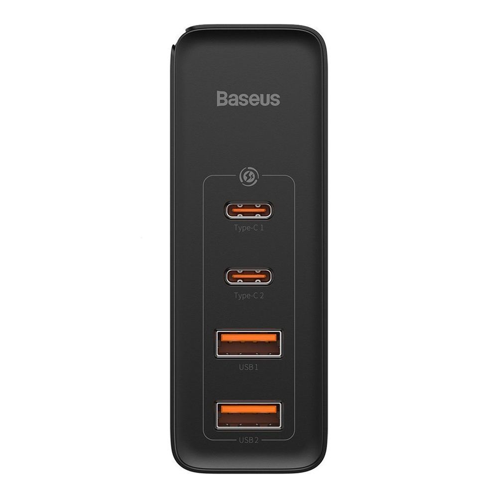 Φορτιστής Baseus GaN2 Pro Quick Charger 2xUSB+2xUSB-C 100W με καλώδιο Type-C Μαύρο