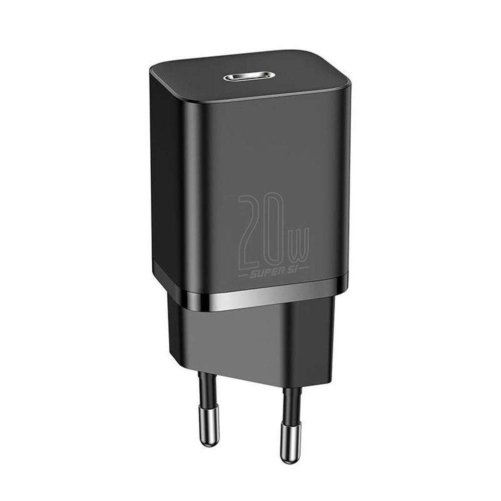 Φορτιστής Baseus Super Si Quick Charger 1C 20W Type C Μαύρο / Λευκό