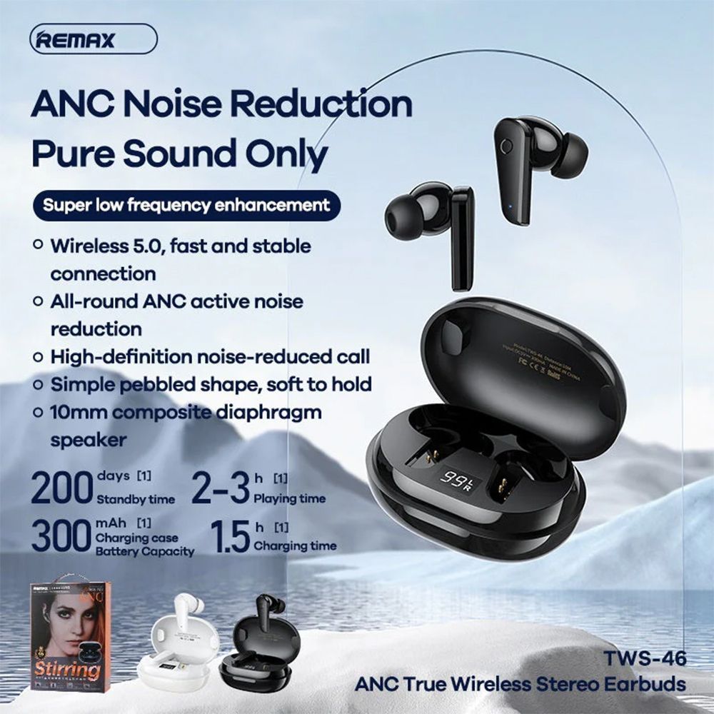 Ακουστικά Bluetooth Remax TWS-46 με ANC