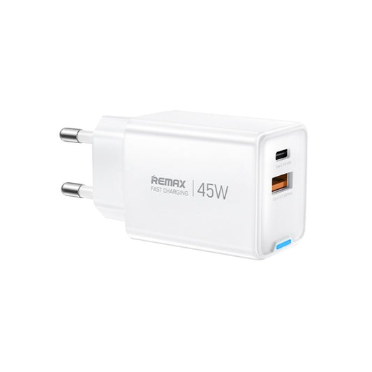 Φορτιστής REMAX GaN Fast Charge CA05(AC45W) 45W ,A+C Λευκό