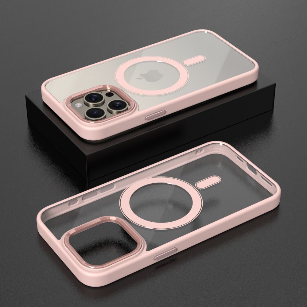 Θήκη Magnetic MagMetal Sonique Apple iPhone 17 Pro Max Ροζ - Ροζ